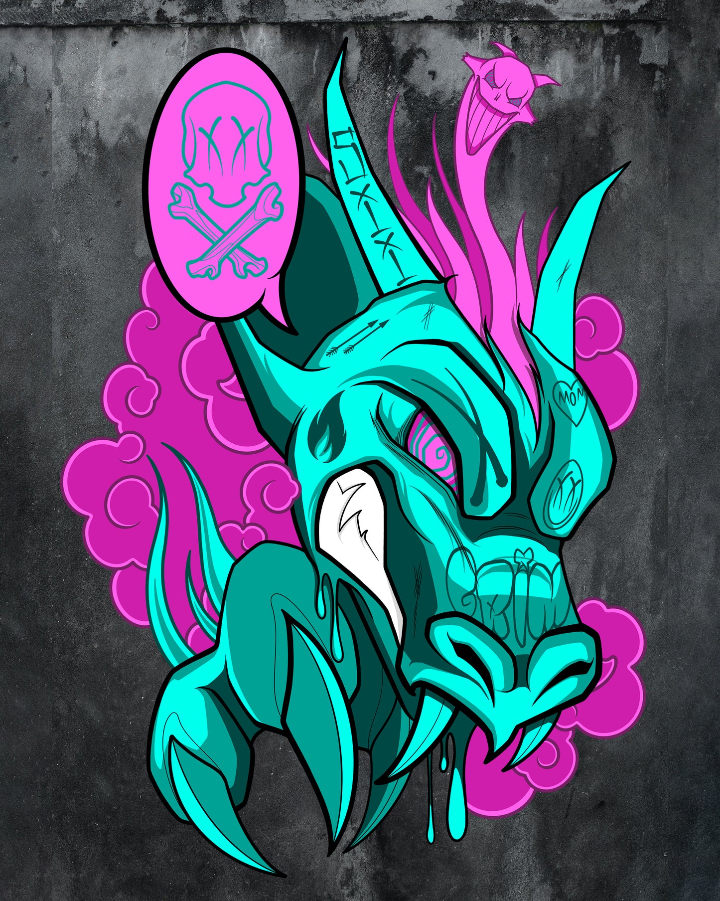Dragon EX Siitattooist T-shirt in Black